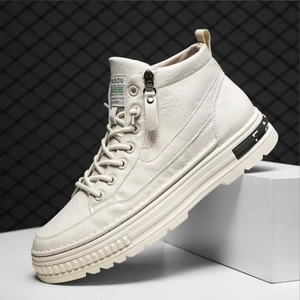 Men's High Top Boots Casual Korean Style Ankle Shoes - Image 11