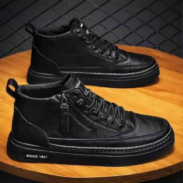 Men's High Top Boots Casual Korean Style Ankle Shoes - Image 7