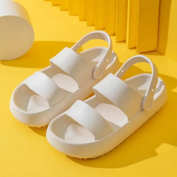 Women's Summer Beach Sandals Green Soft Sole Non-Slip - Image 3