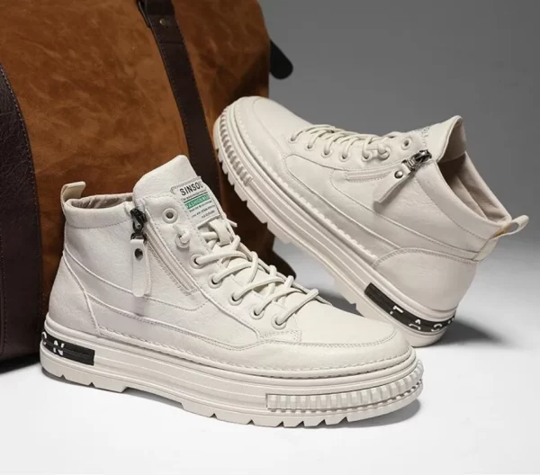 Men's High Top Boots Casual Korean Style Ankle Shoes - Image 5