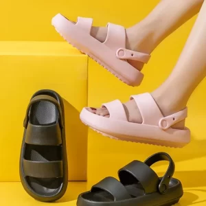 Women's Summer Beach Sandals Green Soft Sole Non-Slip