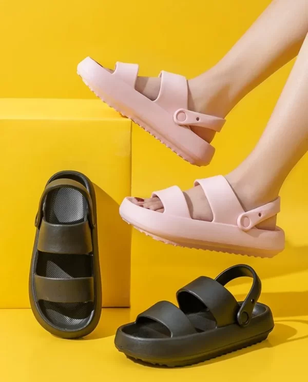 Women's Summer Beach Sandals Green Soft Sole Non-Slip