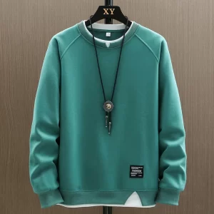 Men's Hip Hop Hoodie Harajuku O-Neck Solid Color