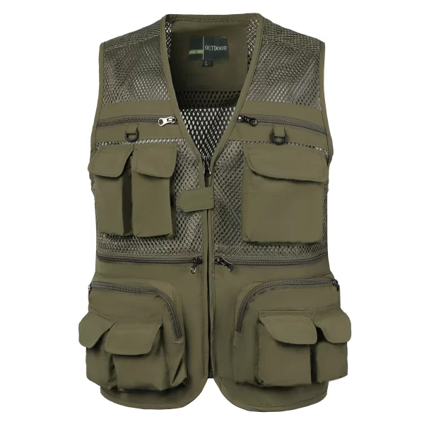 Men's Tactical Vest Webbed Gear Multi-Pocket Sleeveless - Image 8