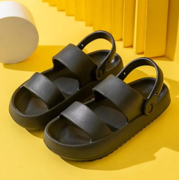 Women's Summer Beach Sandals Green Soft Sole Non-Slip - Image 2