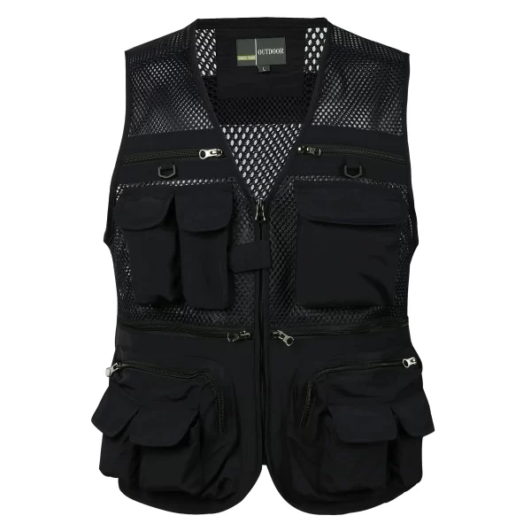 Men's Tactical Vest Webbed Gear Multi-Pocket Sleeveless - Image 4