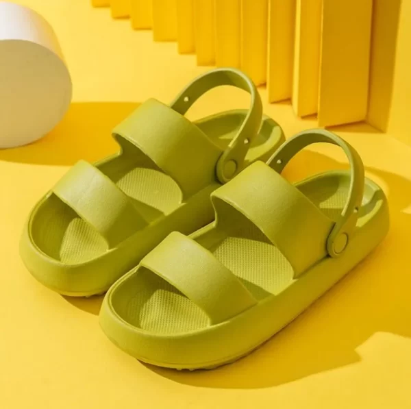 Women's Summer Beach Sandals Green Soft Sole Non-Slip - Image 4