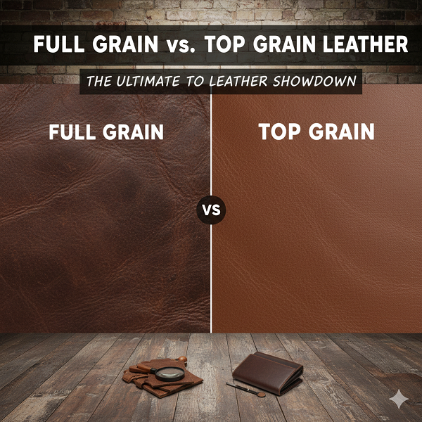 Full Grain vs Top Grain Leather