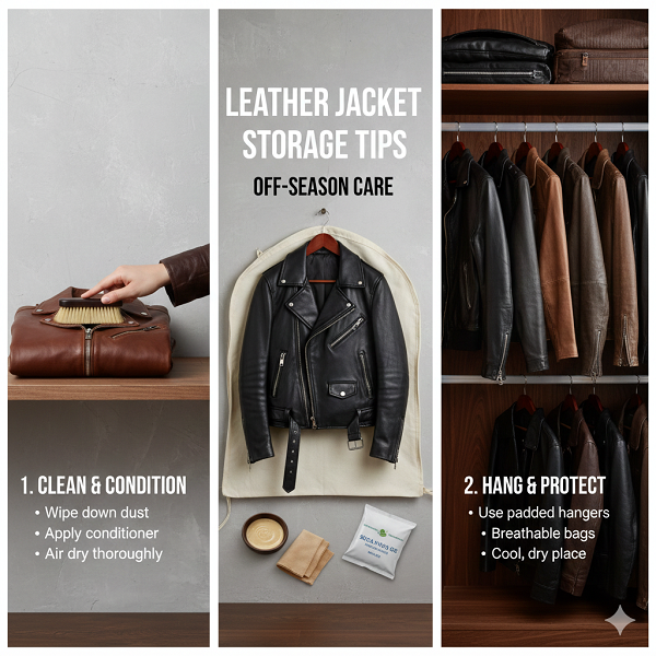 leather jacket storage tips for off-season care