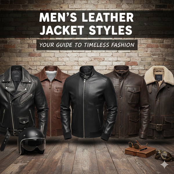 men’s leather jacket styles