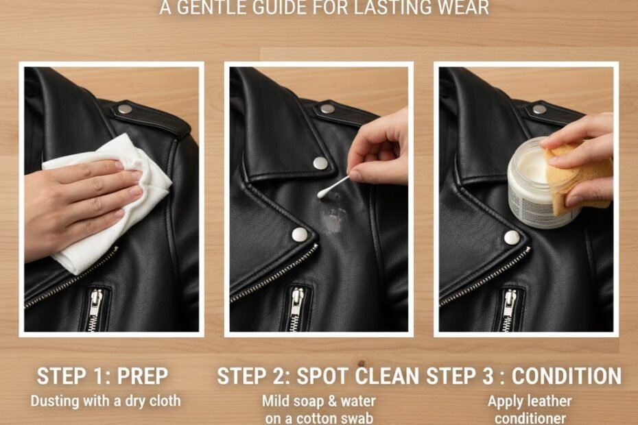 how to clean a leather jacket