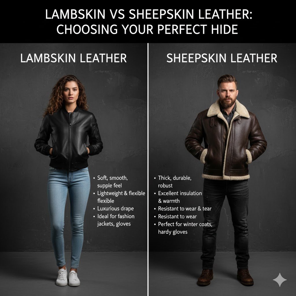 lambskin vs sheepskin leather