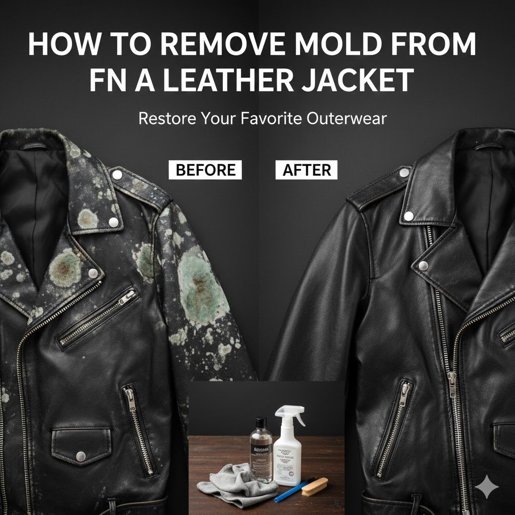 how to remove mold from leather jacket