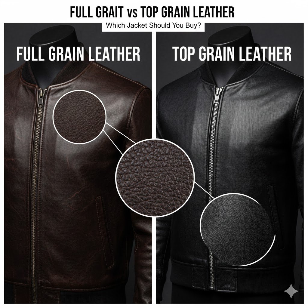 Full Grain vs Top Grain Leather