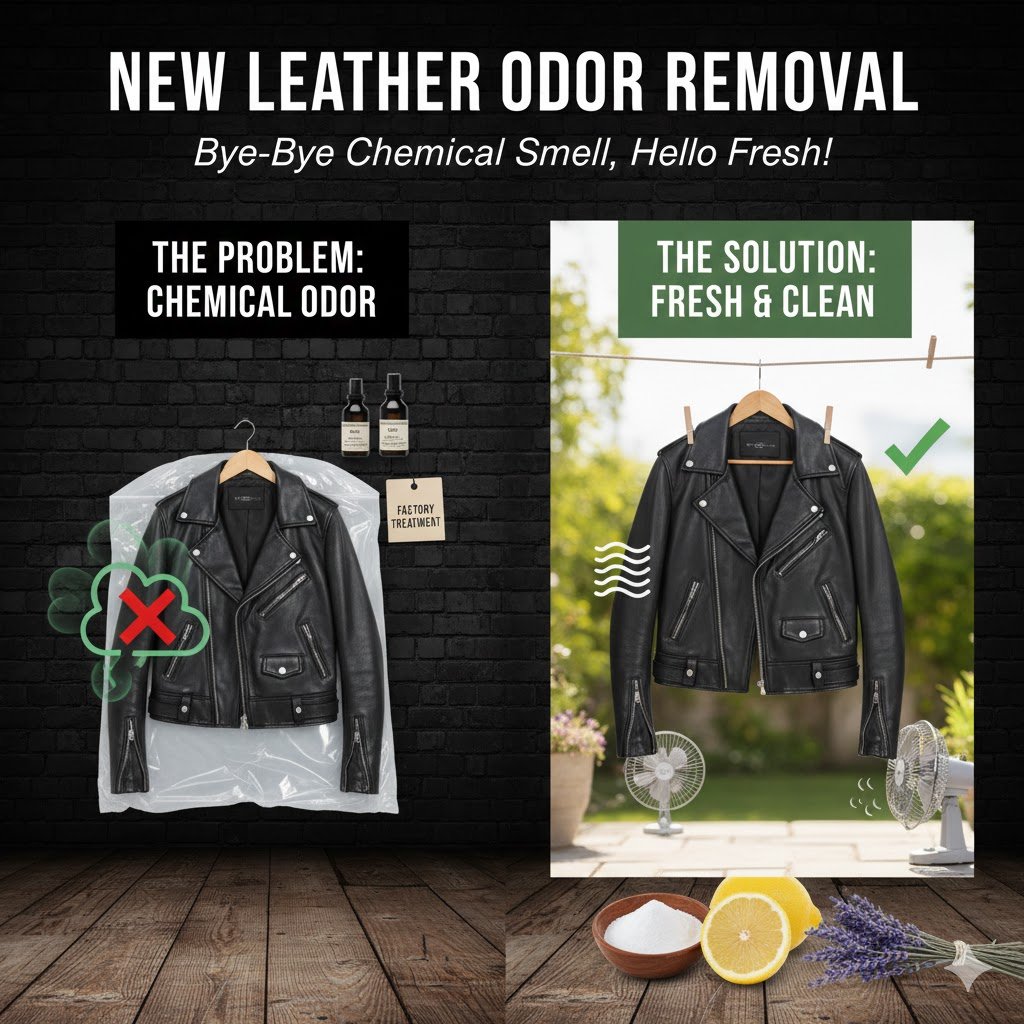 leather jacket smells like chemicals new leather odor removal