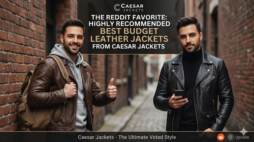 Highly recommended best budget leather jackets Reddit community favorite from Caesar Jackets