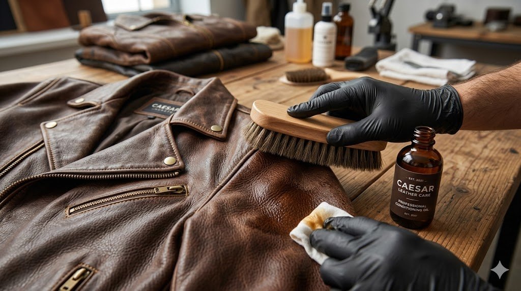 Professional leather jacket care guide: cleaning and conditioning real leather