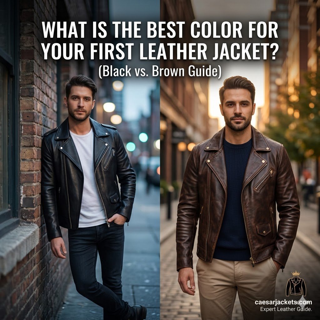 What is the Best Color for First Leather Jacket? (Black vs. Brown Guide)