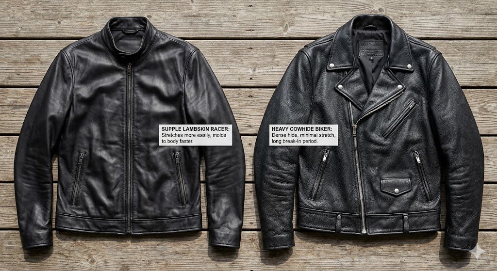 Step-by-step physical tests to determine how tight should a leather jacket be at first